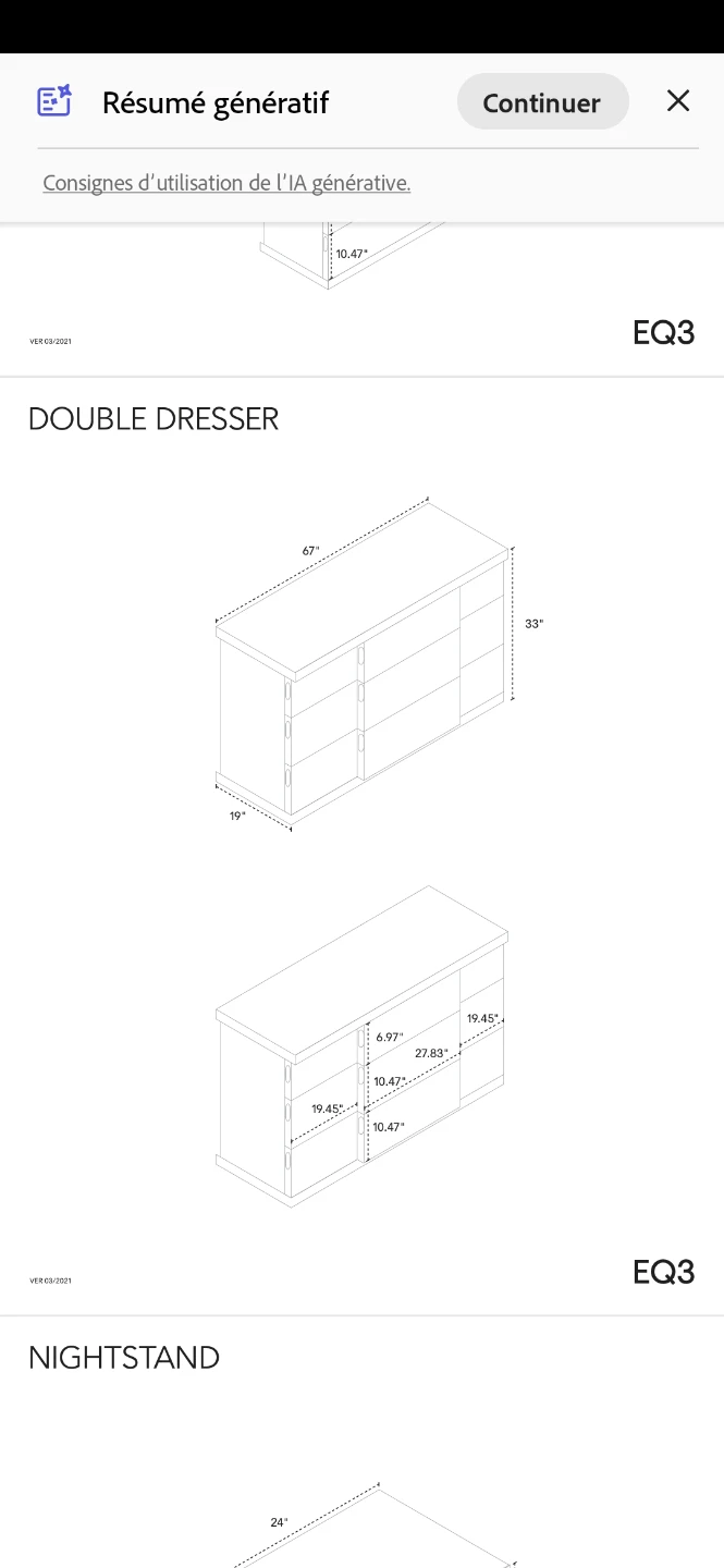 EQ3 Dark Wood Double Dresser - photo 5