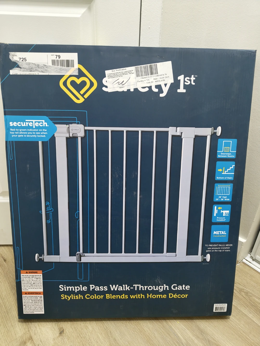 Safety 1st Simple Pass Walk-Through Gate