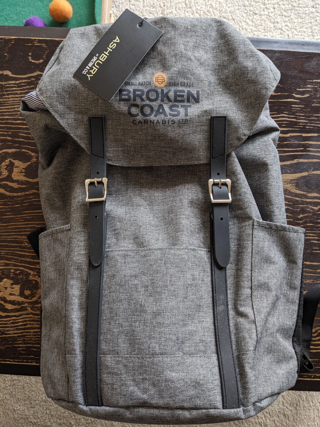 Broken Coast Cannabis Backpack, Hat, and Keychain Set - photo 2