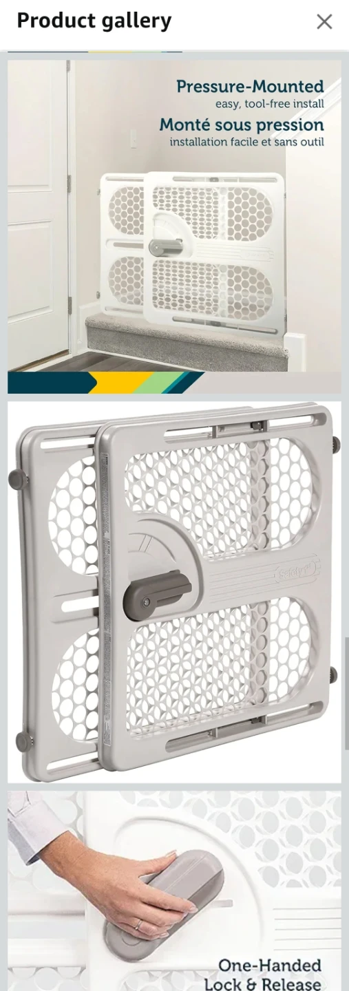 Safety 1st Pressure Mount Easy Fit Security Gate - photo 5