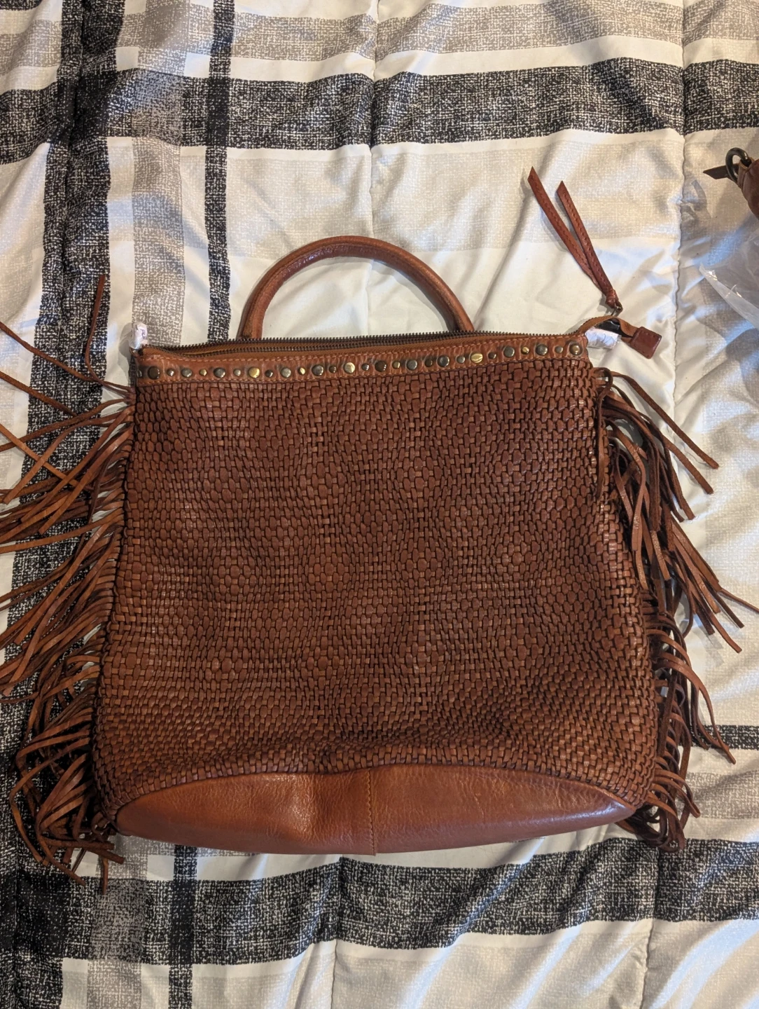 Premium Genuine Leather Woven Bag