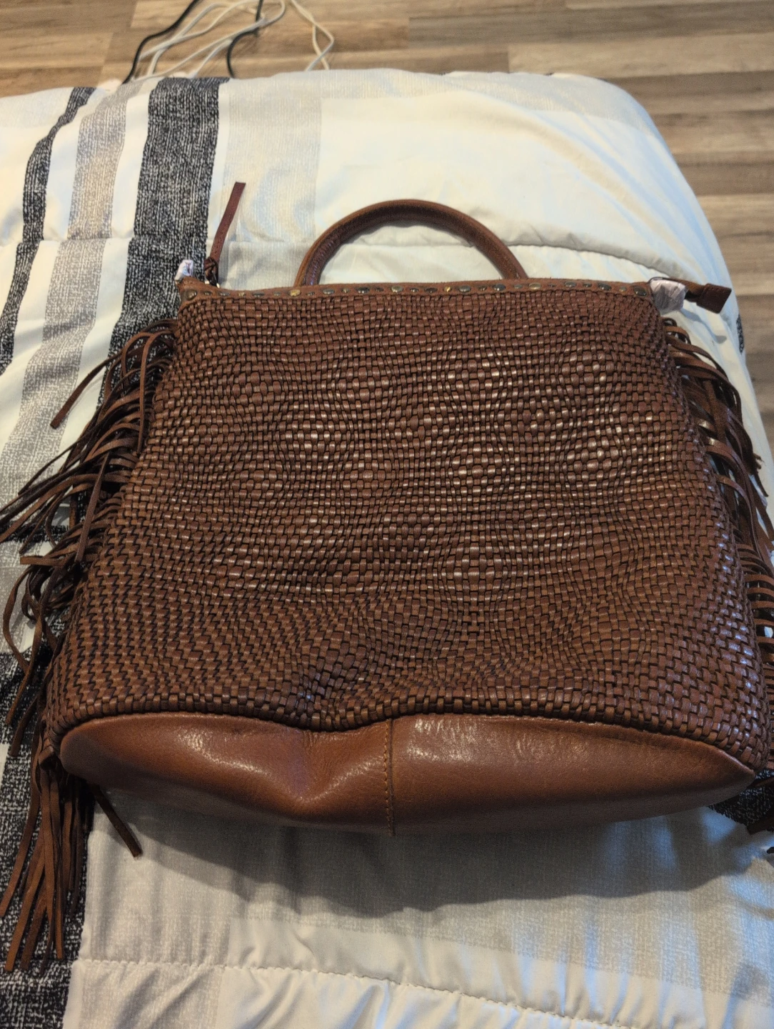 Premium Genuine Leather Woven Bag - photo 3