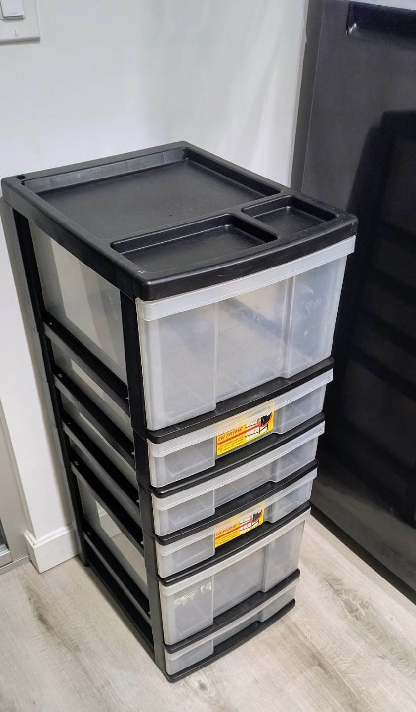 Plastic 6-Drawer Organizer Storage Tower