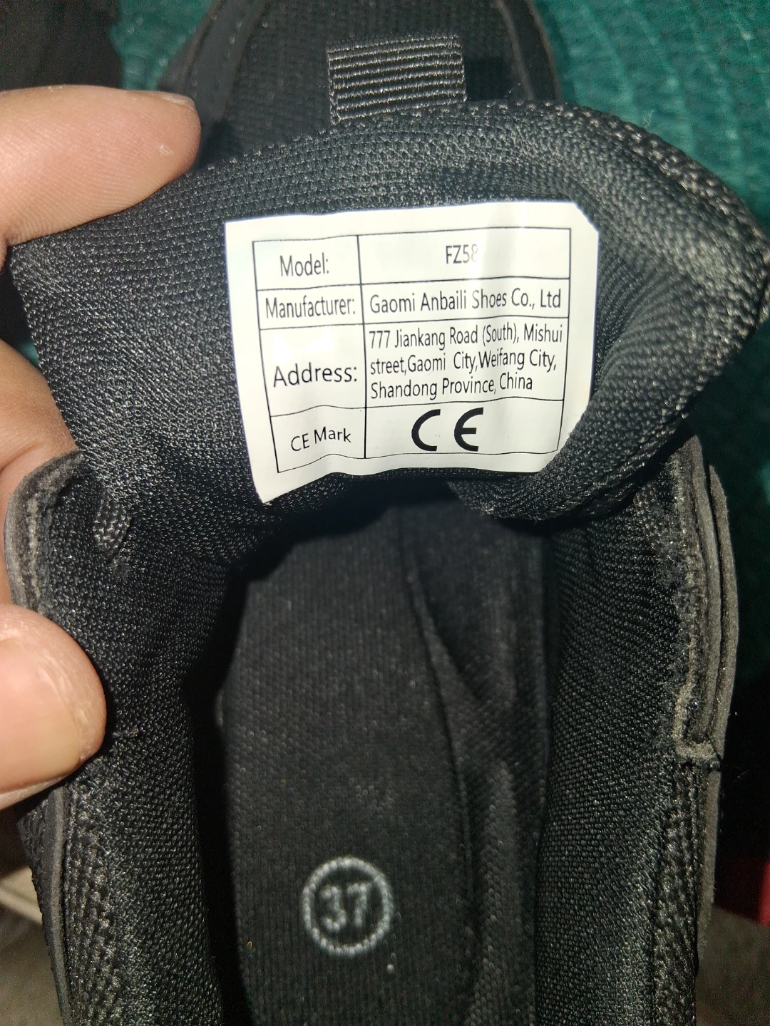 Black "SAFETY" Sneakers - Size 37 For Women - photo 4