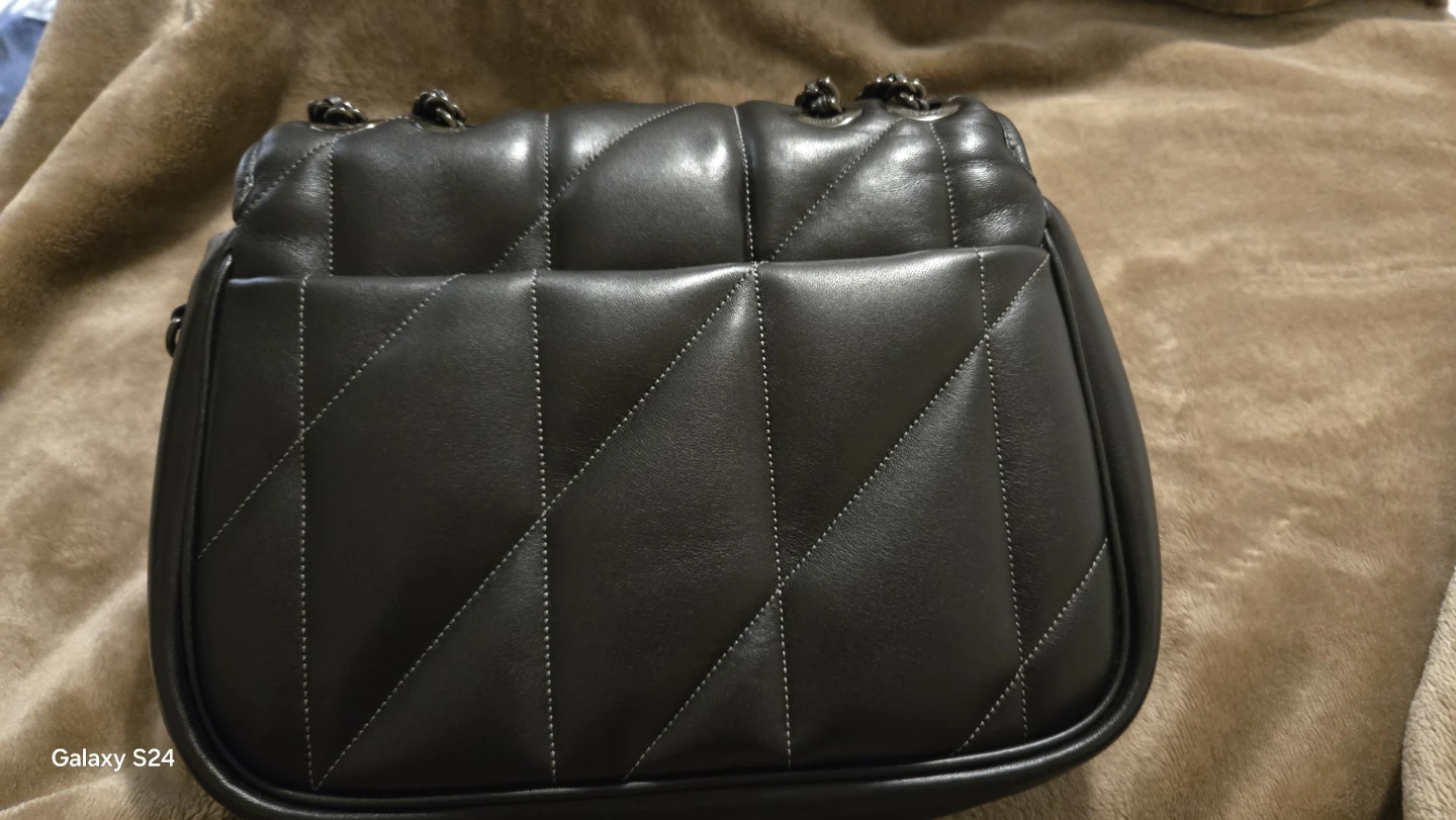 Coach Tabby 26 Black Quilted Leather Shoulder Bag with Chain - photo 3
