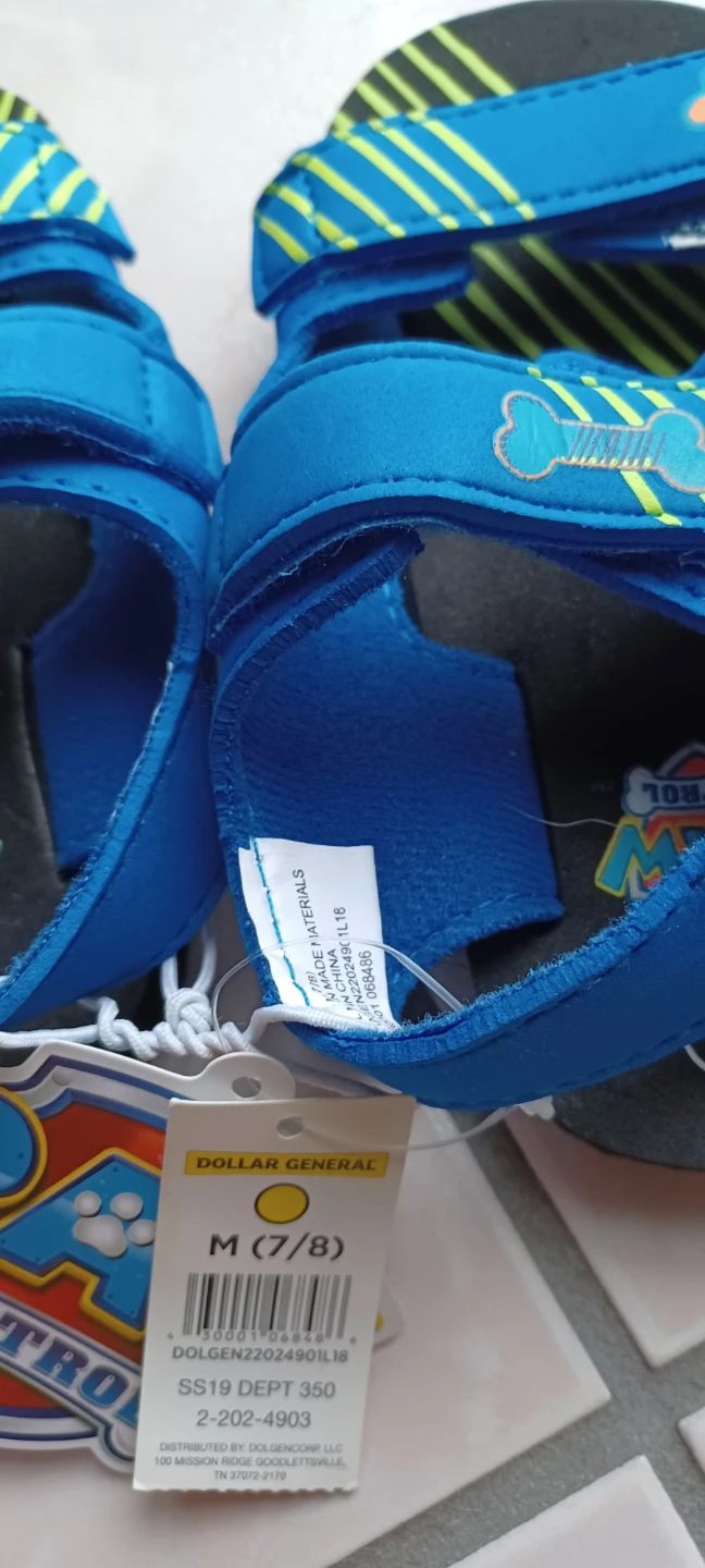 Paw Patrol Kids Sandals Size M (7/8) - photo 3