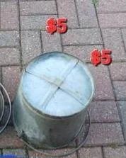 Vintage Metal Pail Bucket - photo 2