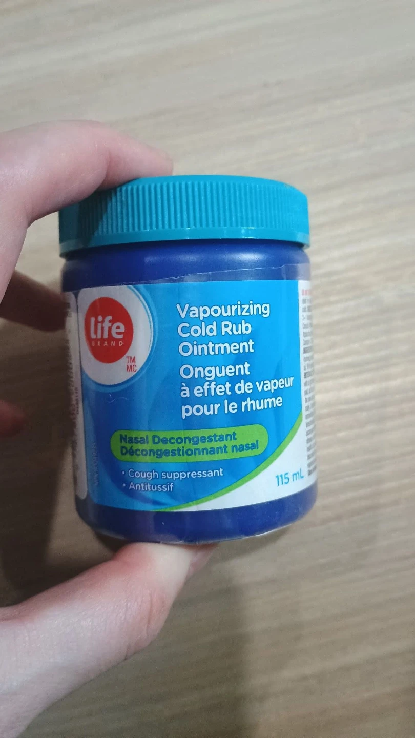 Life Brand Vapourizing Cold Rub Ointment 115 mL