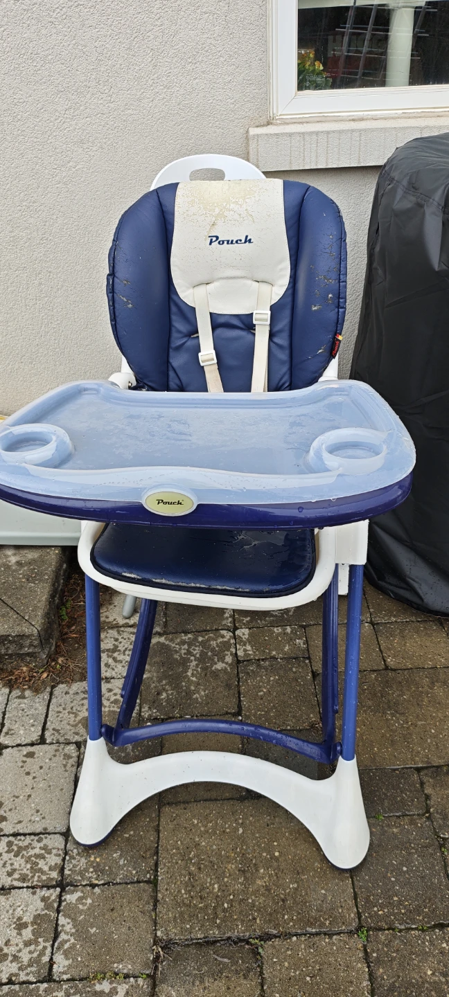 Pouch High Chair - Blue