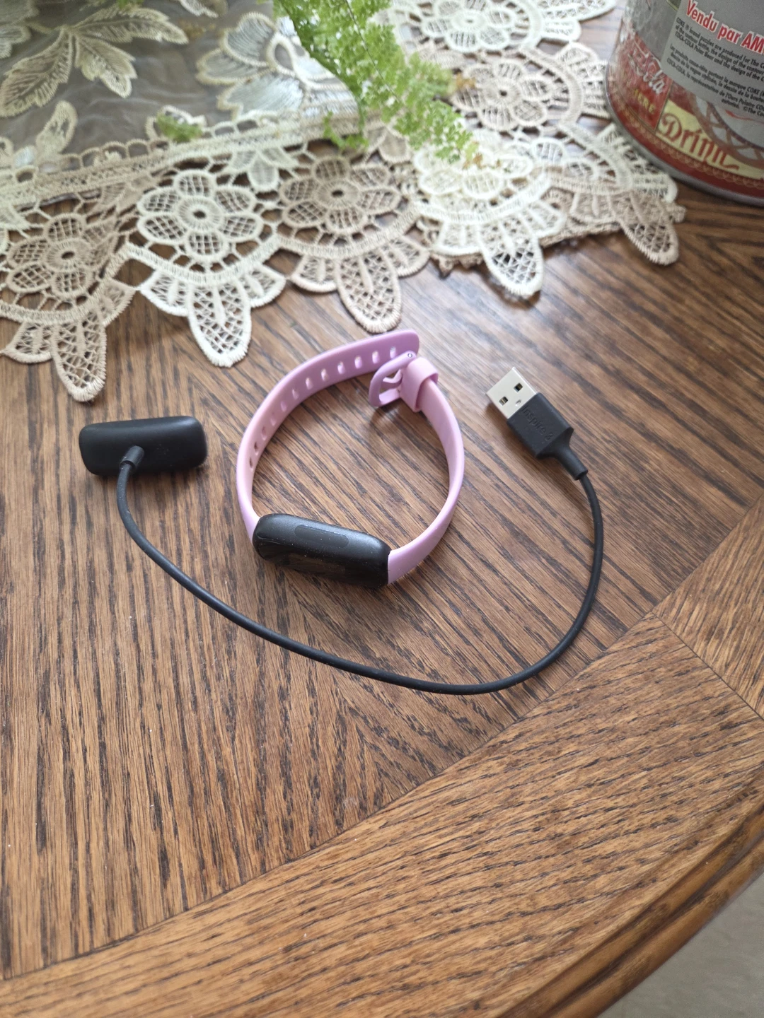 Pink Fit Bit Watch with Charger 🥕