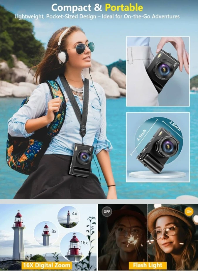 4K 64MP Digital Video Camera with WiFi - photo 5