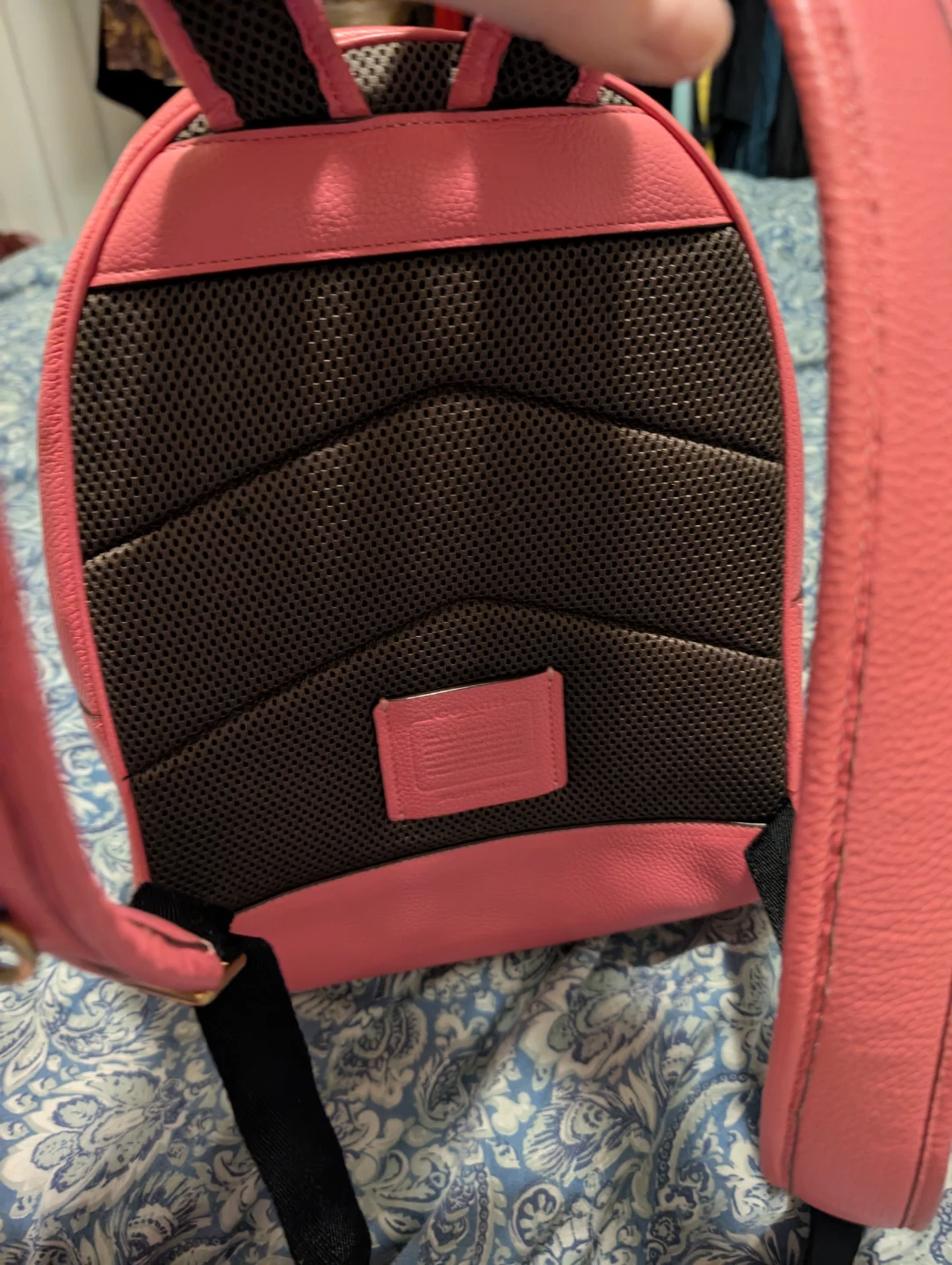 Authentic Coach Backpack Purse in Raspberry - photo 2