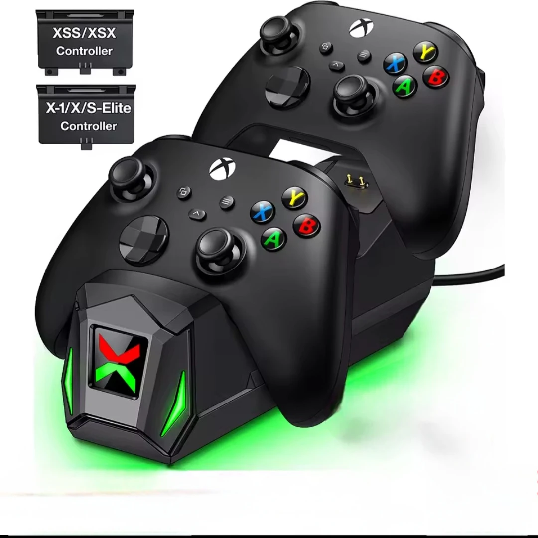 Xbox Controller Charging Dock with 2 Rechargeable Batteries