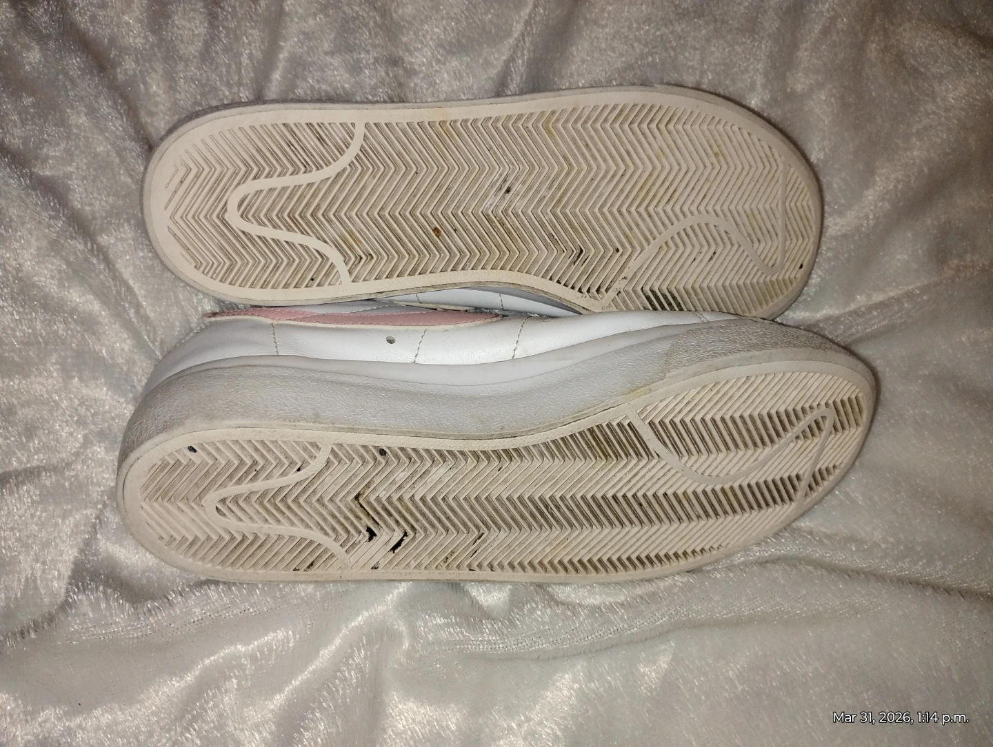 Nike Blazer Low White Pink Leather Shoes Size 8.5 - photo 4