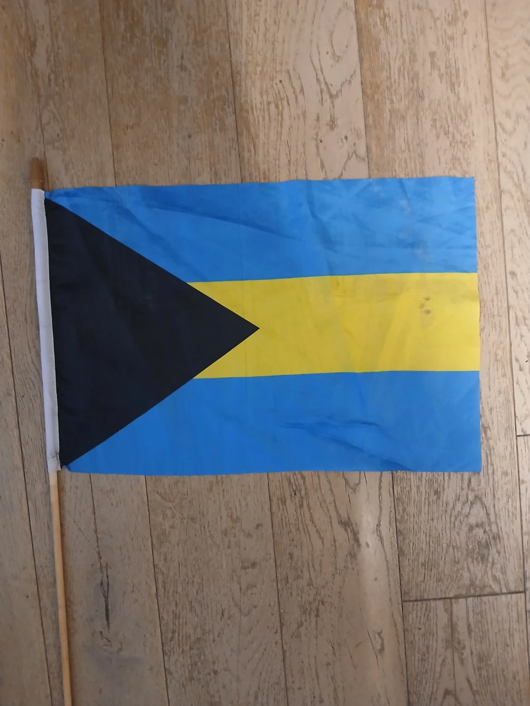Bahamas Flag with Wooden Stick - photo 2