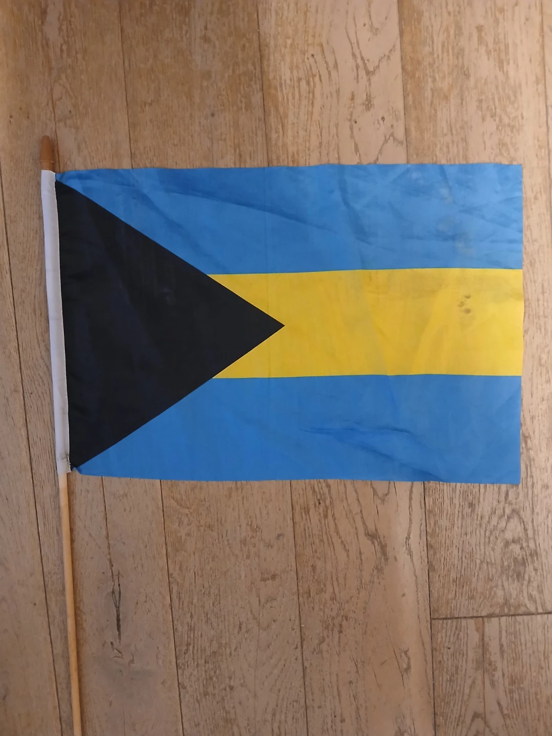 Bahamas Flag with Wooden Stick - photo 3