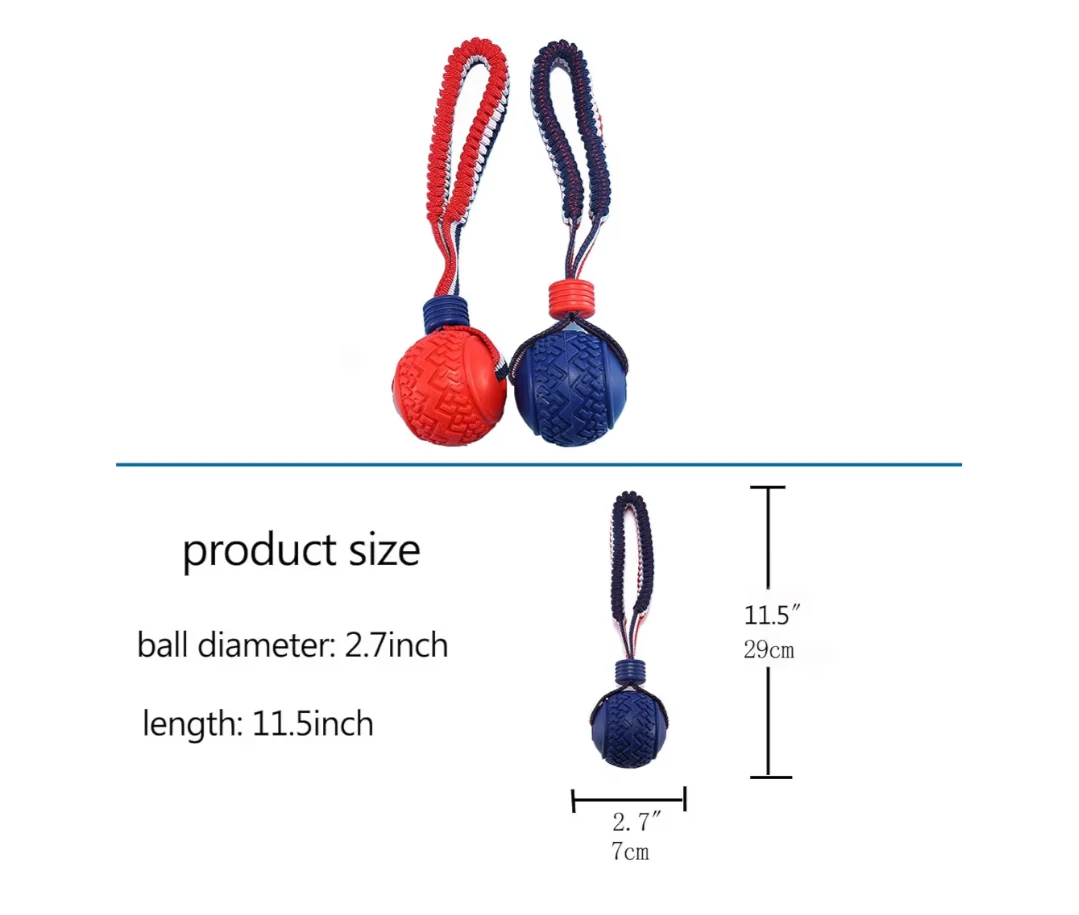 Brand new Nlmskzzy Dog Rope Toy Balls (red/blue) 🧡 - photo 2