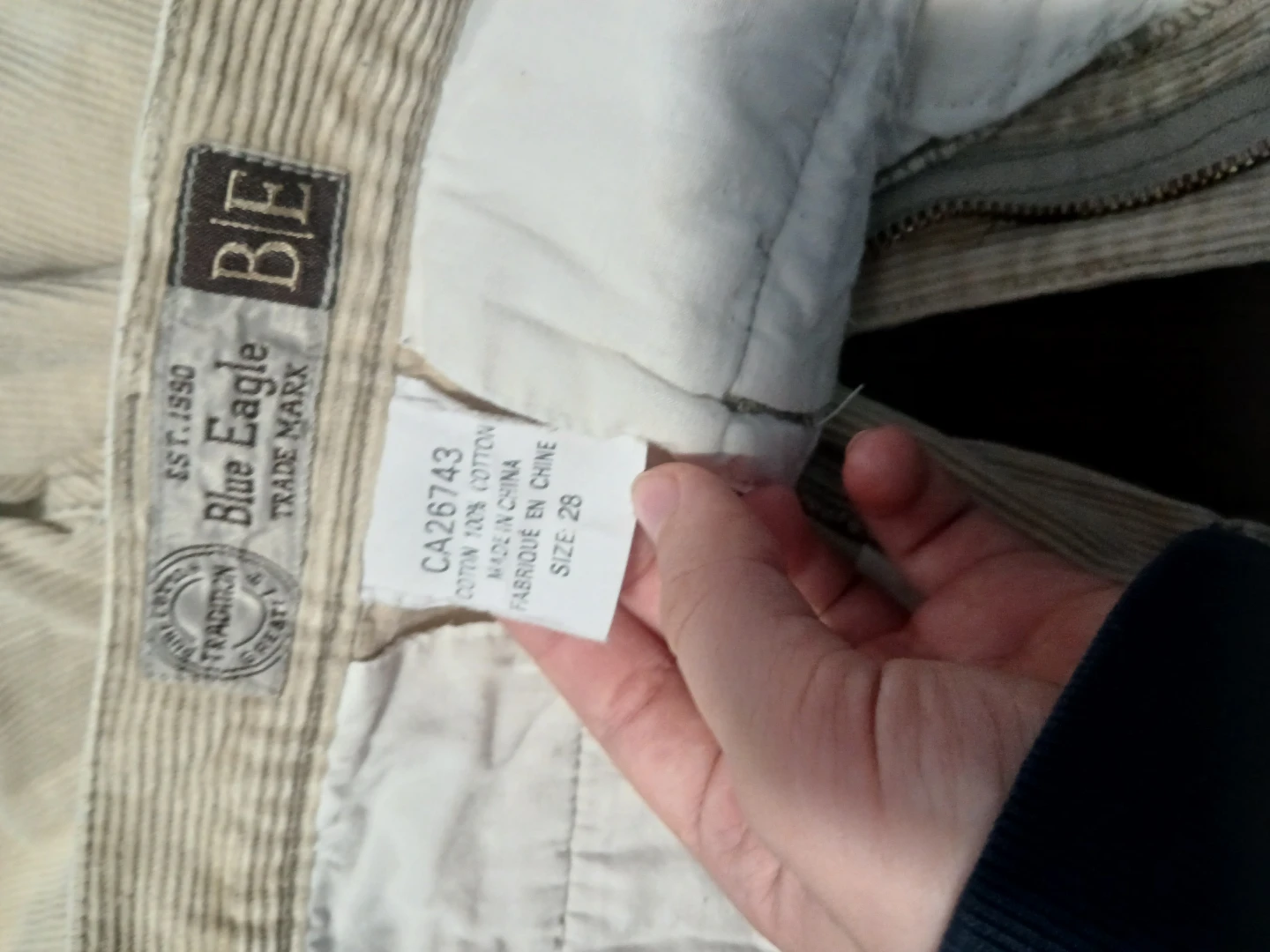 Pantalon cargo kaki Blue Eagle, grandeur 28 - photo 3