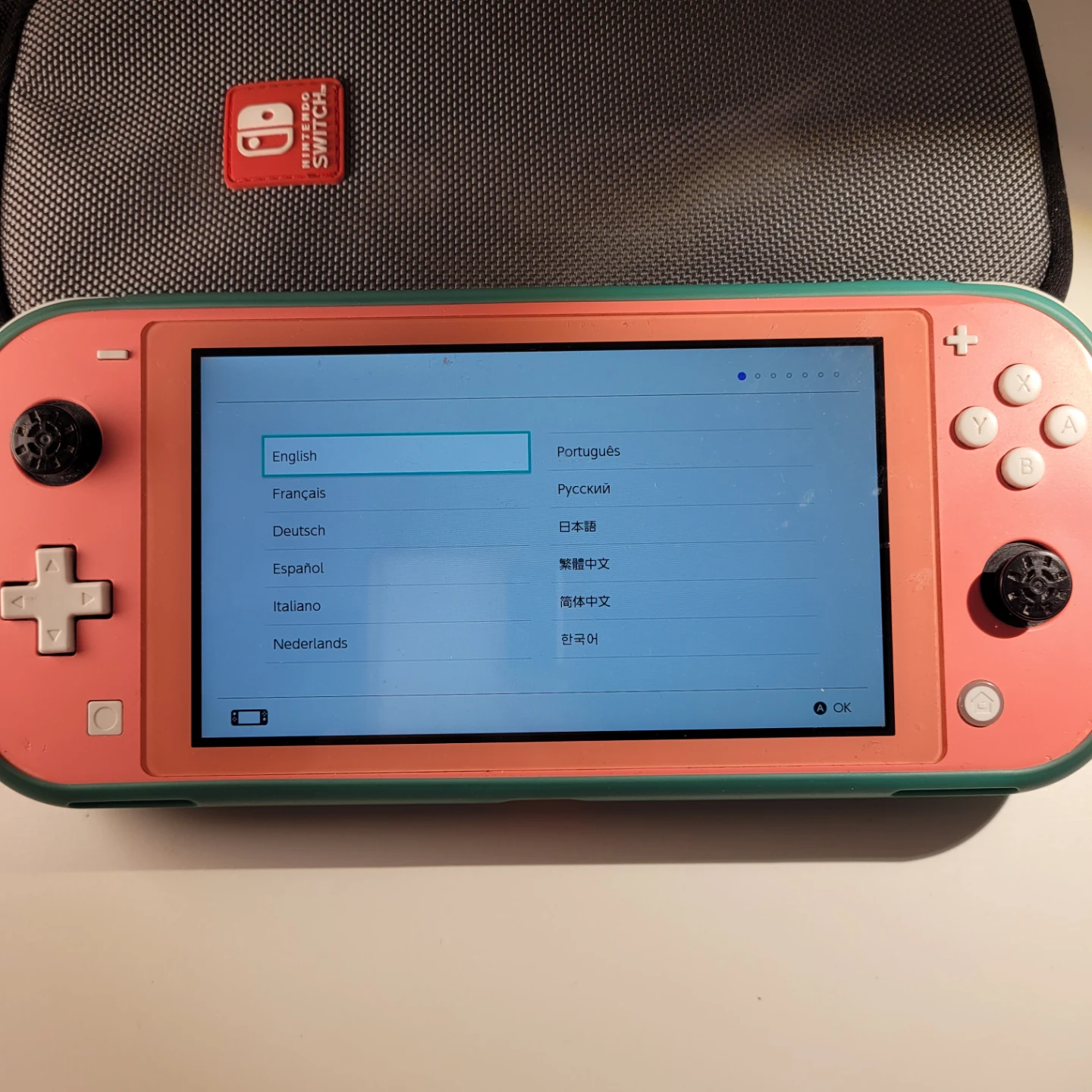 Nintendo Switch Lite + Carrying case