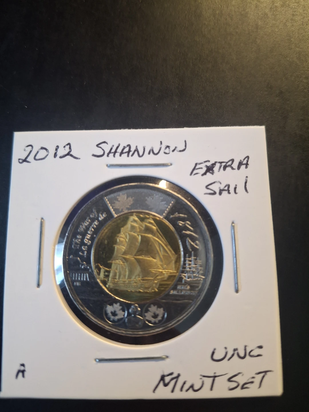 2012 Canada 2 Dollar Coin - Shannon Mint Set Extra Sail