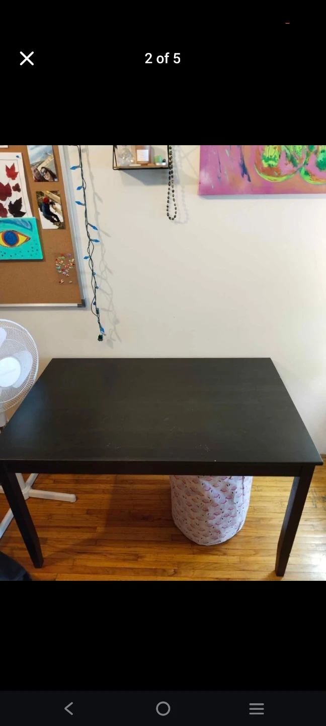 Dark Brown Dining Table - photo 2