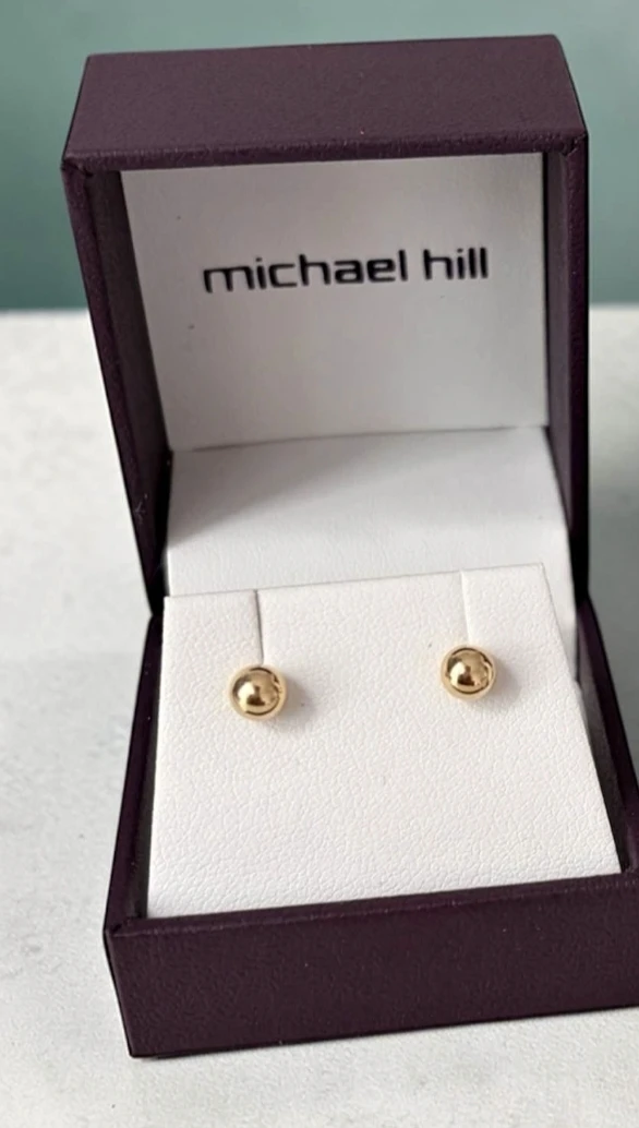 Michael Hill 10K Gold Ball Stud Earrings