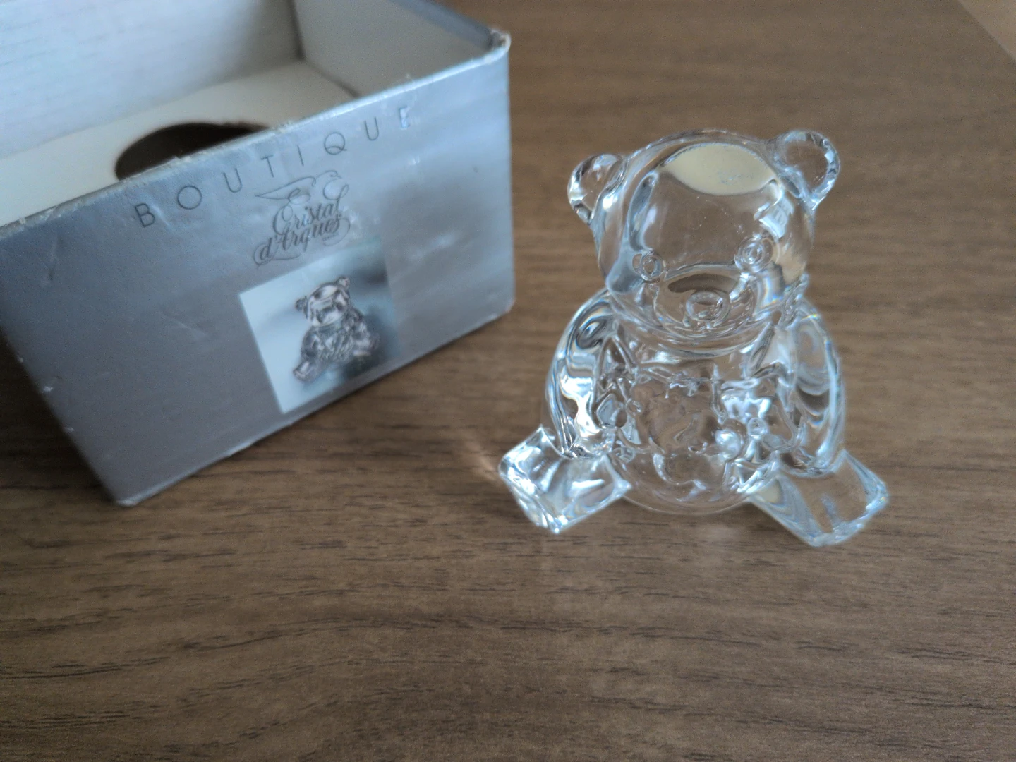 Cristal d'Arques Teddy Bear Paperweight