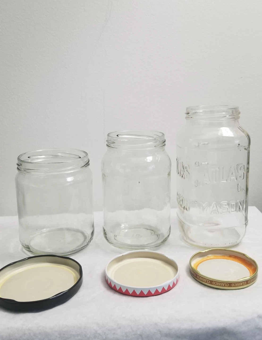 Assorted Glass Jars with Lids