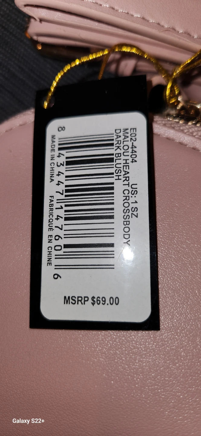 Bebe Malou Heart Crossbody Dark Blush - photo 3