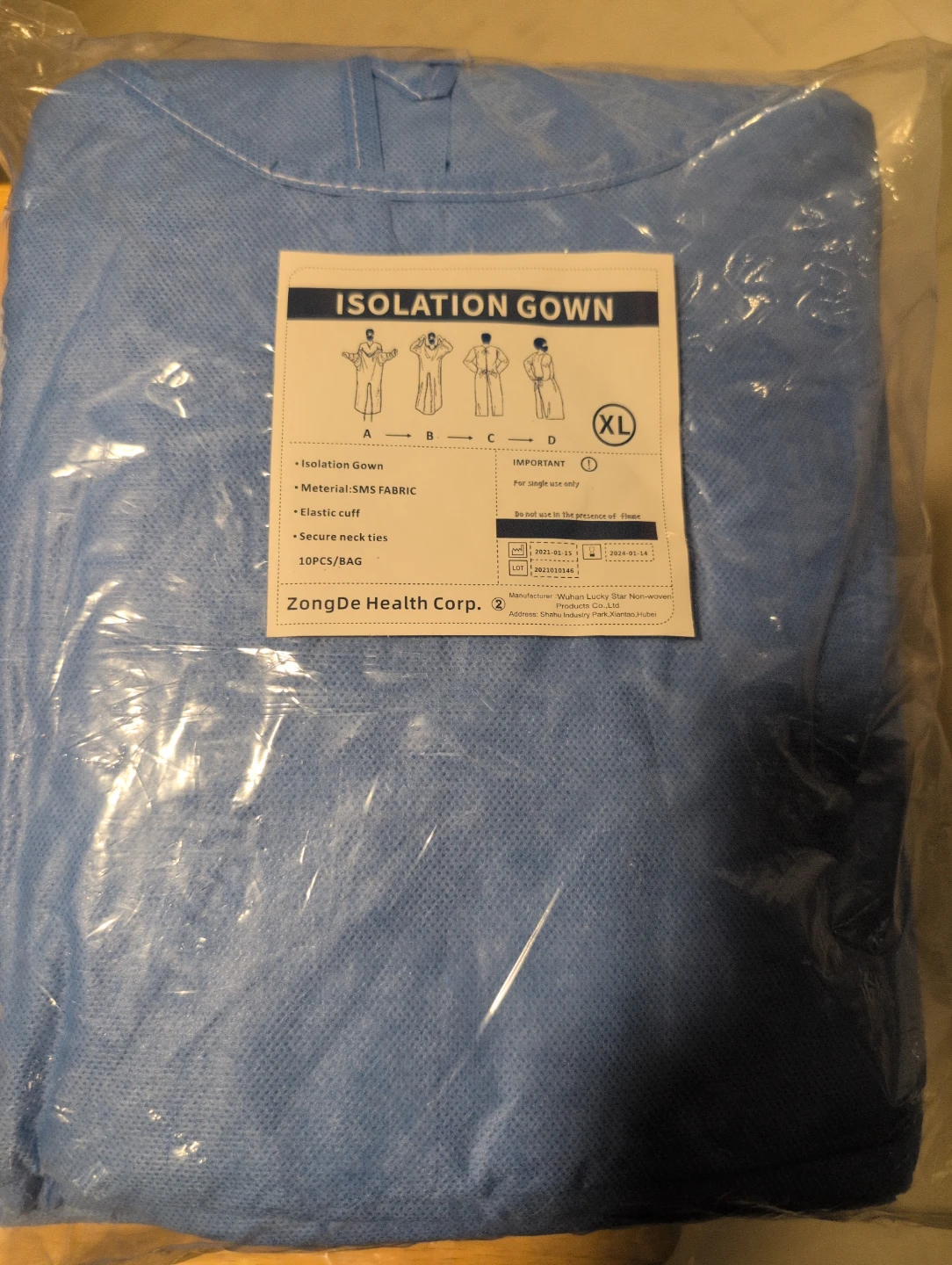 3M Aura N95 Mask, Face Shield & Isolation Gown XL - photo 2