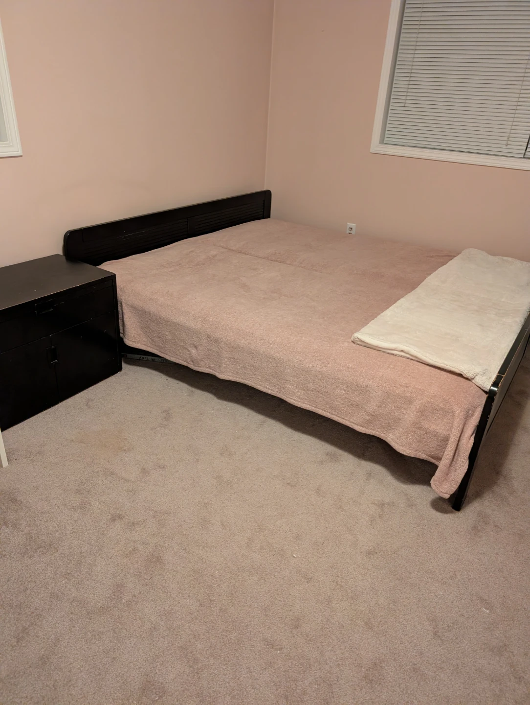 Black Wooden Bed Frame - photo 2