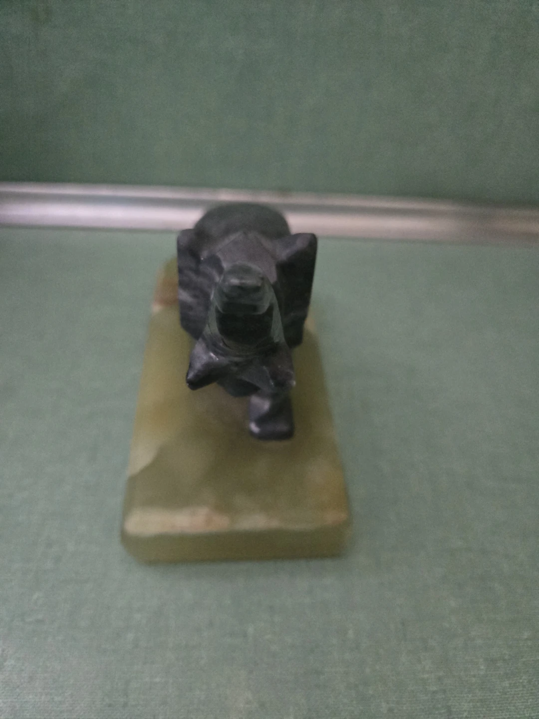 Trunk Up Elephant on a Solid Base - photo 3