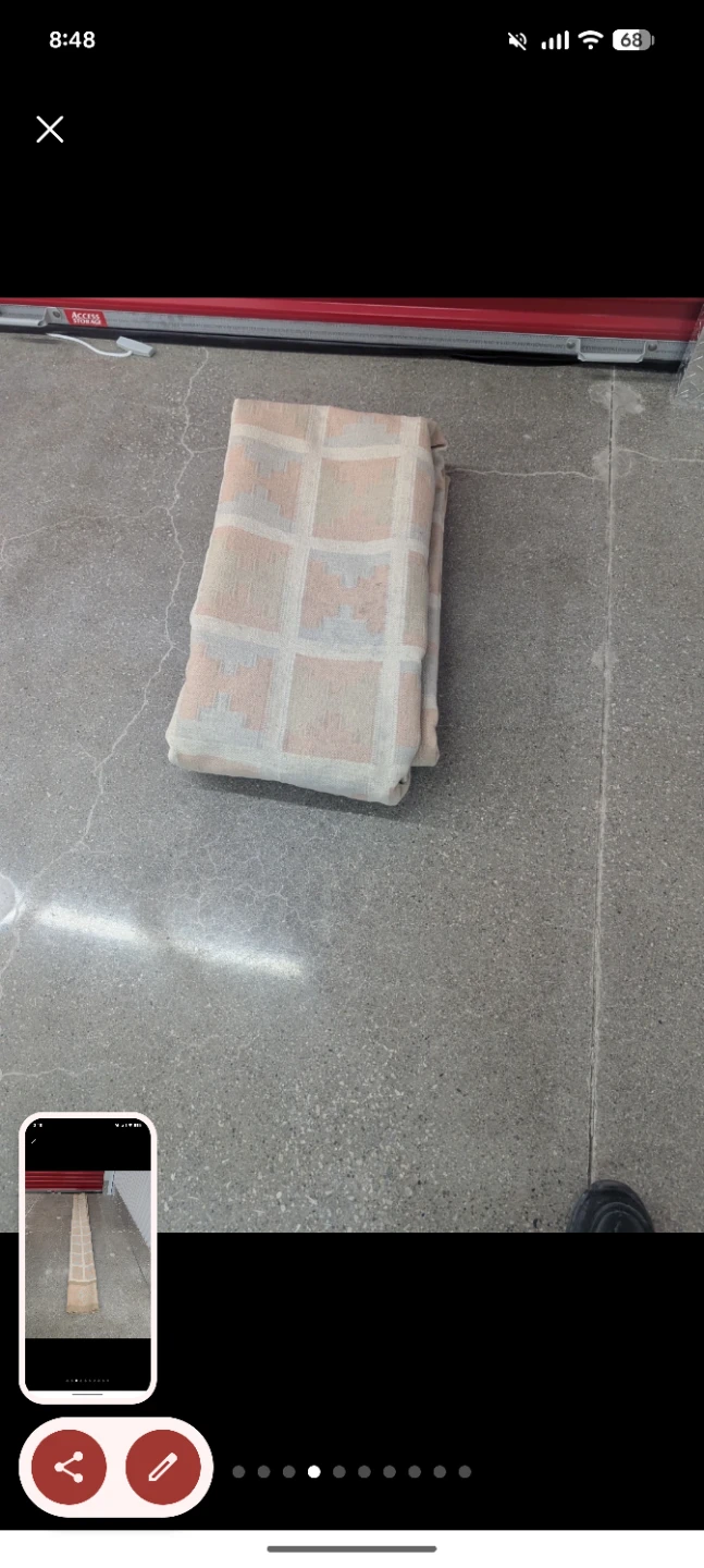 Long Geometric Pattern Runner Rug - photo 5