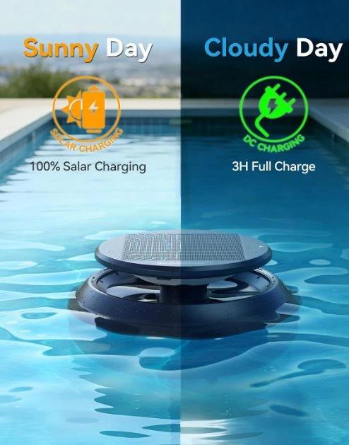 Solar Powered Pool Surface Skimmer Cleaner - photo 2