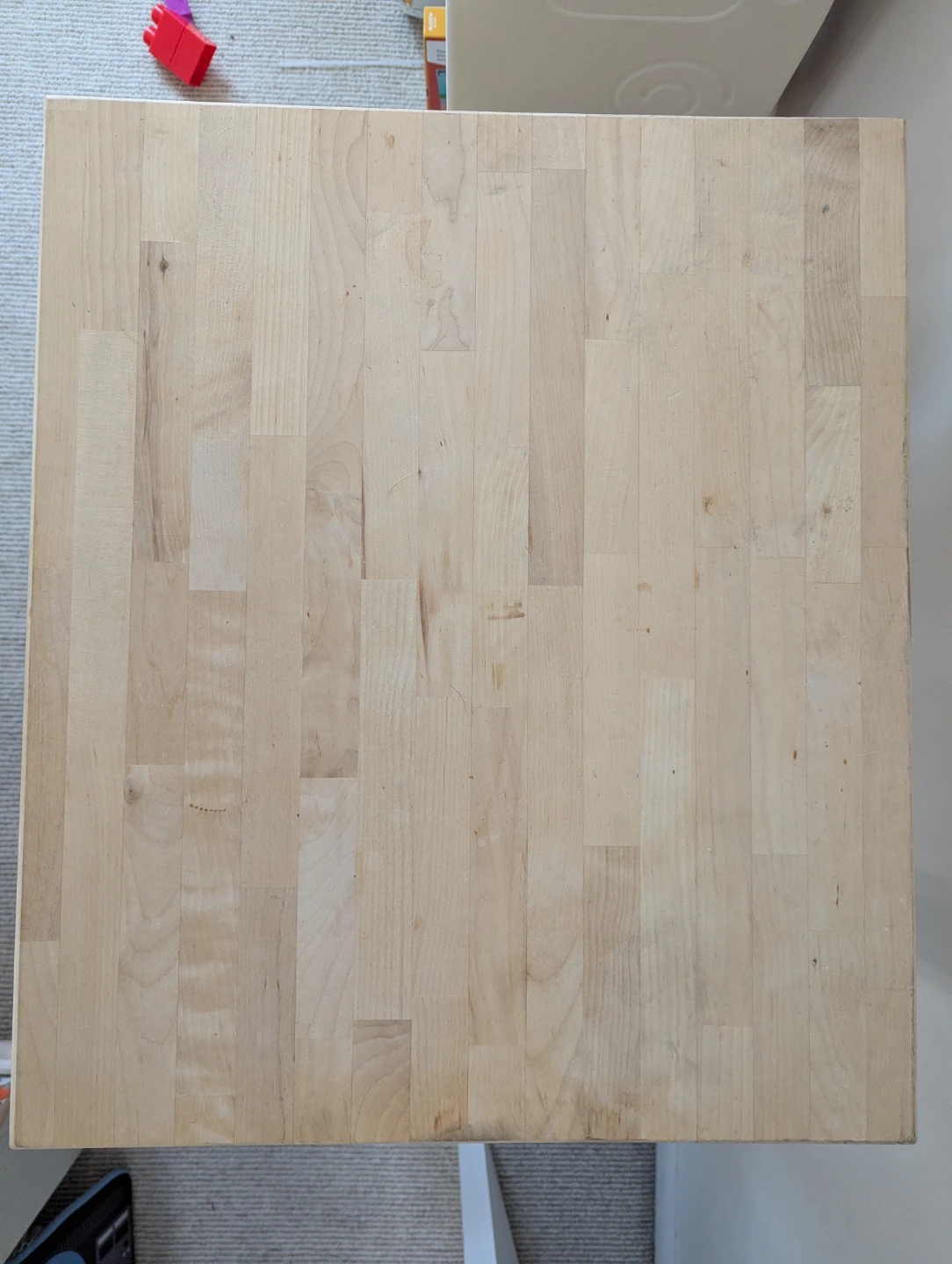 Wooden Kitchen Cart with Shelves on Wheels - photo 2