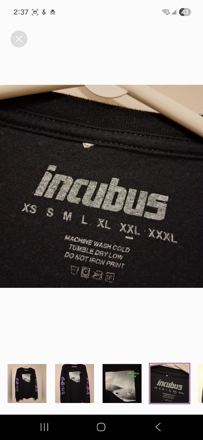 Incubus Long Sleeve T-Shirt XXL - photo 2
