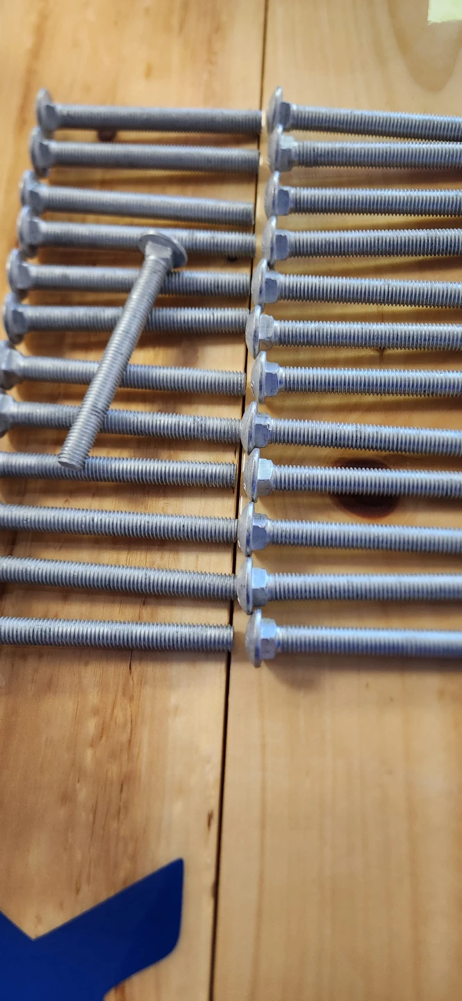 Galvanized Carriage Bolts Pack Of 24