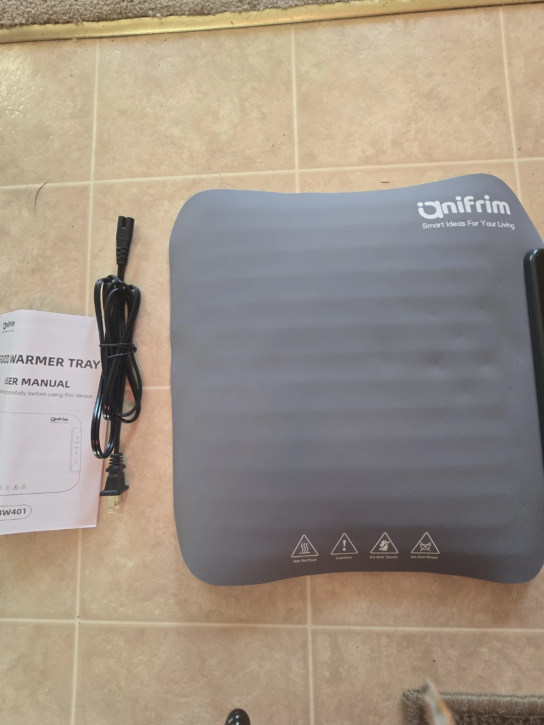 Food warmer tray