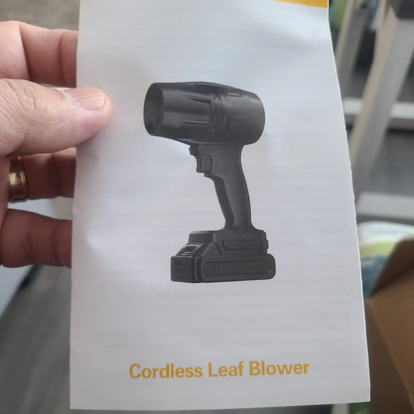 $35 Cordless Leaf Blower with 21V Lithium Battery - photo 3