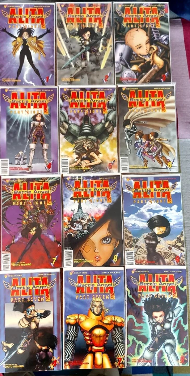 Alita: Battle Angel Part 8 1-9 & Part 7  #4, #7, &  #8 .Comics