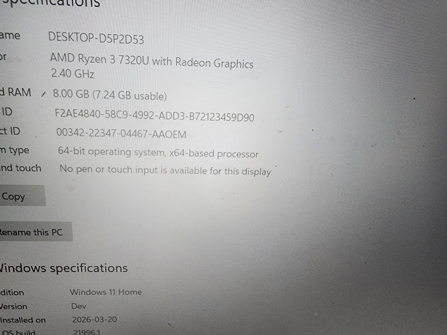 Hp 15"6 screen - photo 3