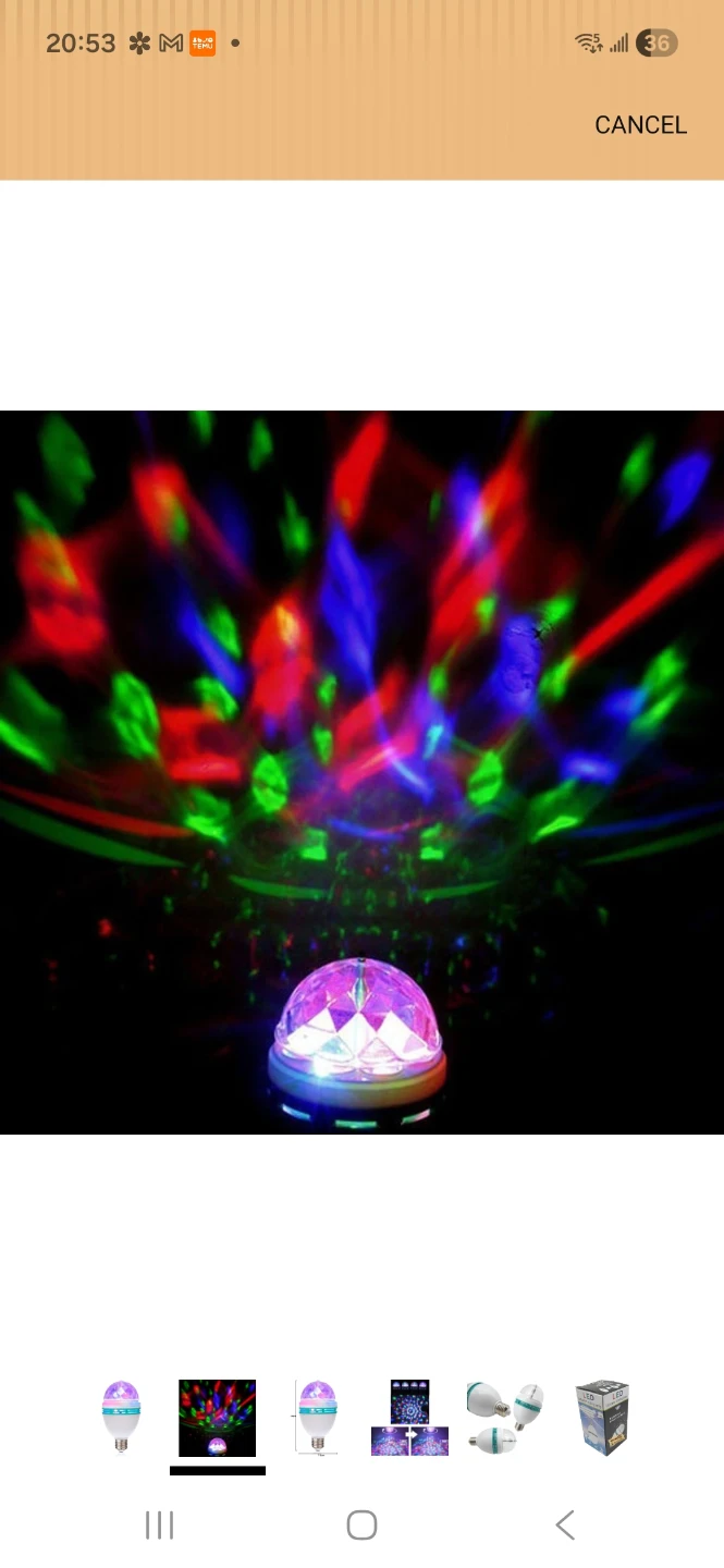 Karaoke Disco Party Light E27 3W LED Full Color - photo 4