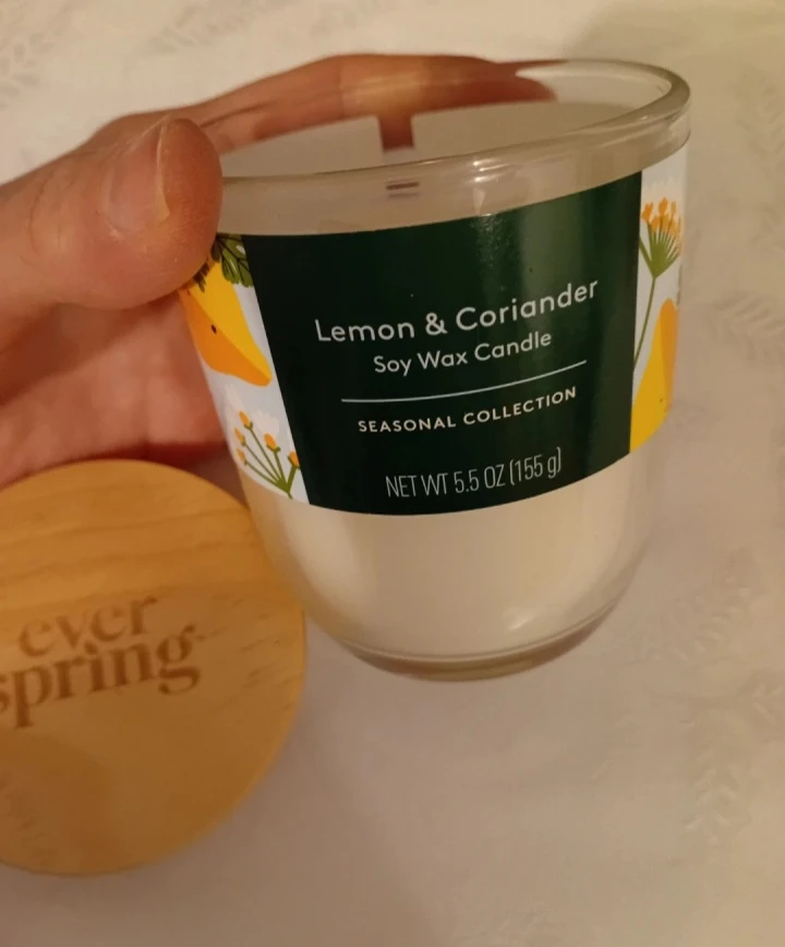 🧡Everspring Lemon & Coriander Soy Wax Candle - photo 2