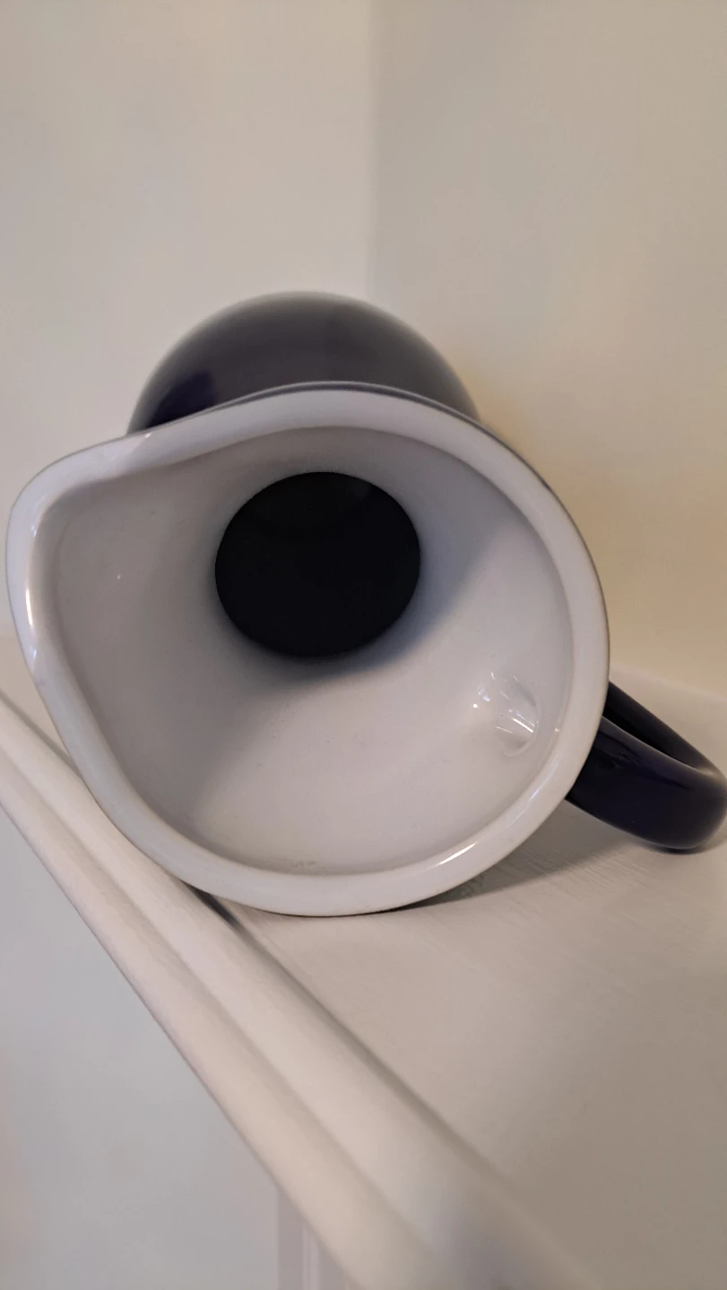 Dark Blue Ceramic Pitcher - photo 3