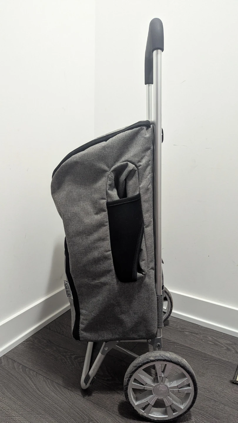 Grey Rolling Shopping Cart - photo 3