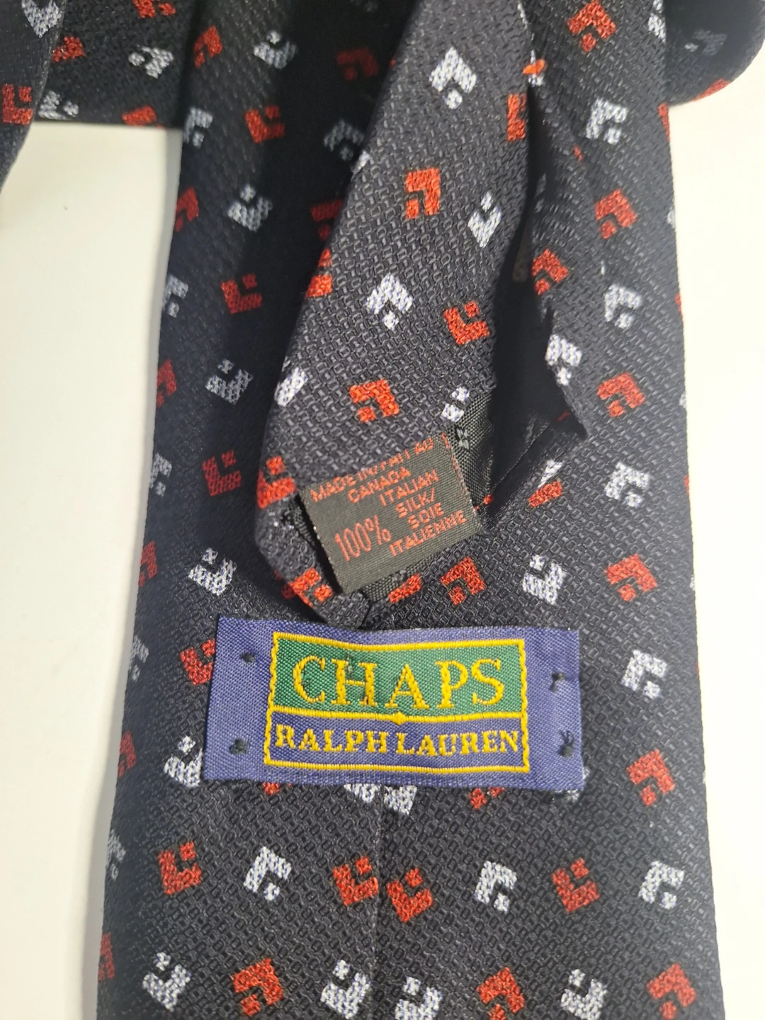 Chaps Ralph Lauren 100% Italian Silk Tie Made In Canada - photo 2