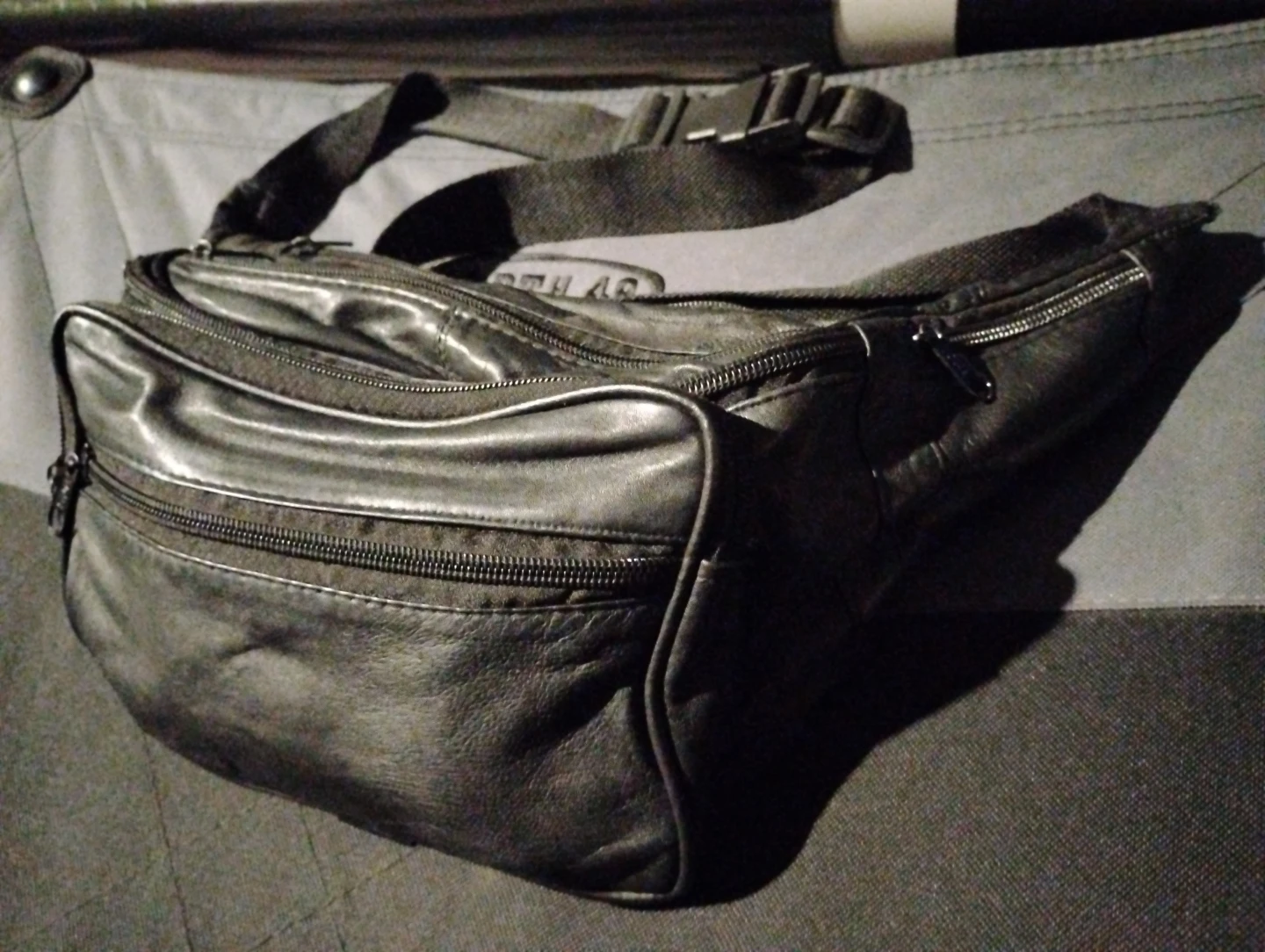 Black Leather Fanny Pack - photo 2