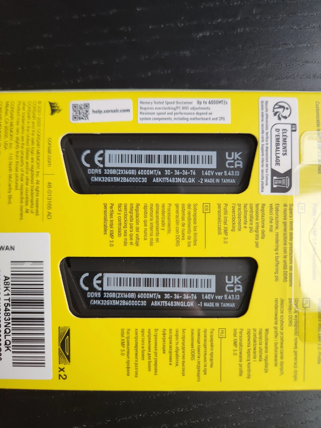 Corsair Vengeance DDR5 32GB (2×16) 6000MHz CL30 RAM Memory - photo 3