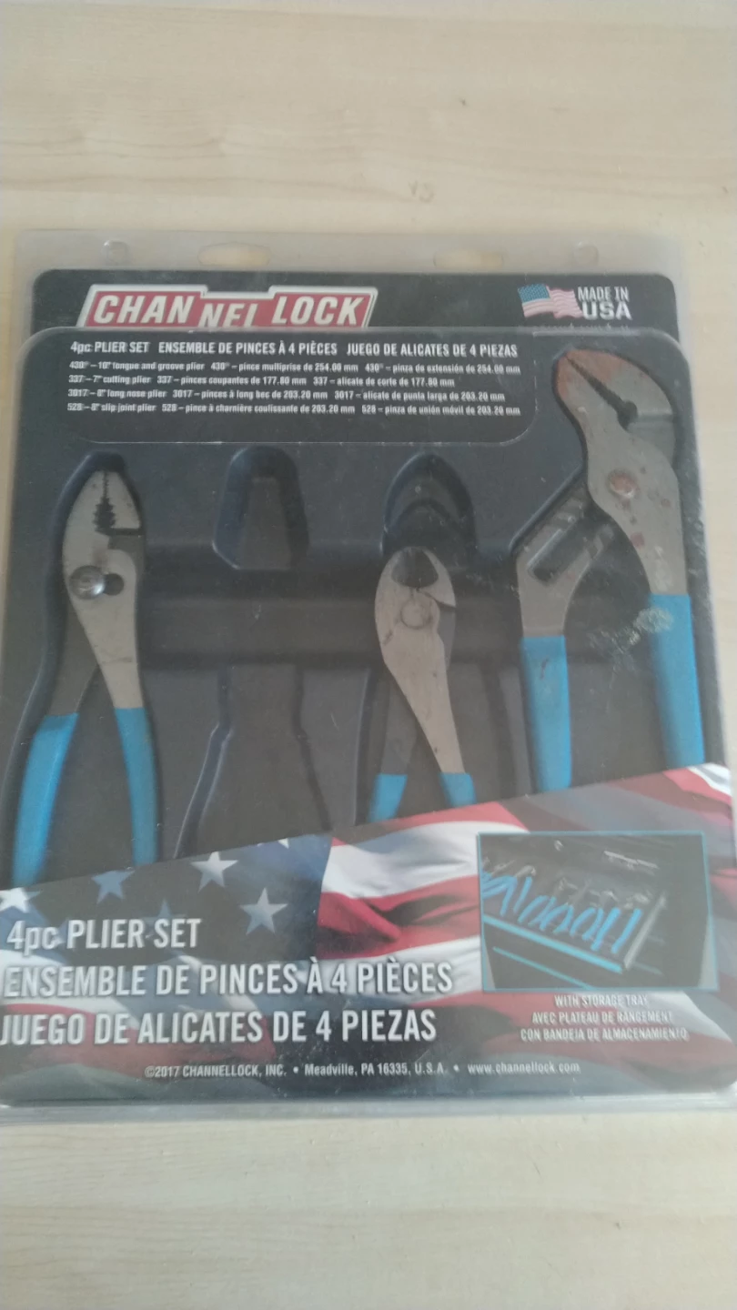 Channellock 4pc Pliers Set