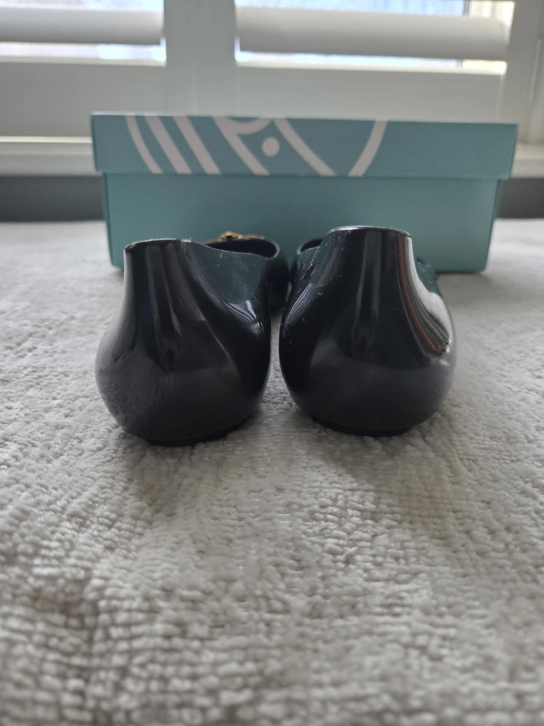 Vivienne Westwood Melissa Black Jelly Flats - Size 8 - photo 2